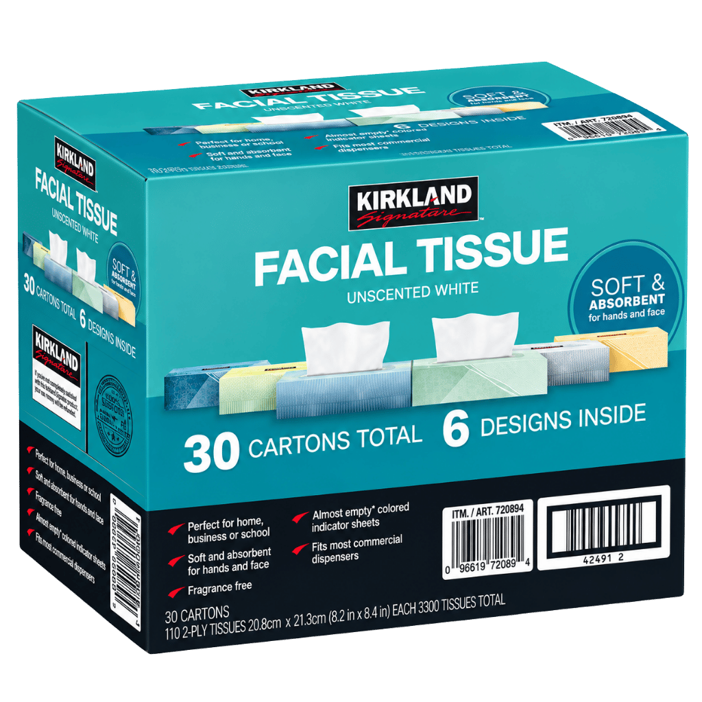 Kirkland Signature Facial Tissue 110-count 30-pack buy online USA - 1